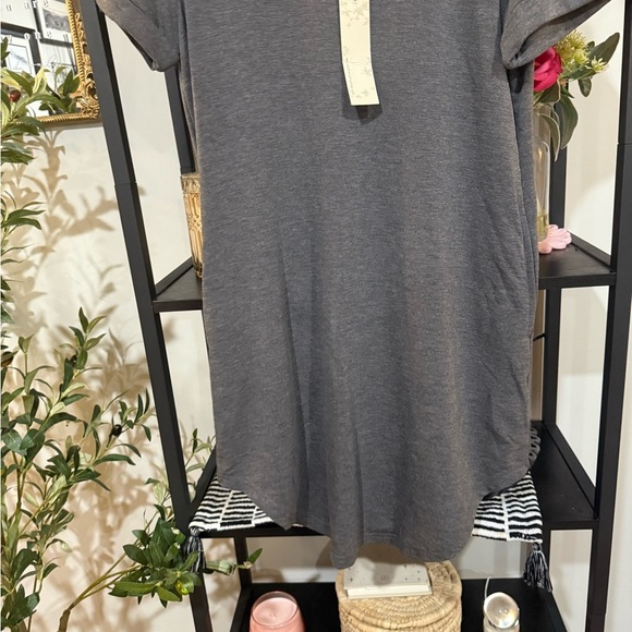 endless blu Gray Relaxed Short Sleeve T-Shirt dress size small - Picture 5 of 7